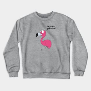 Carlos the Paranoid Flamingo Crewneck Sweatshirt